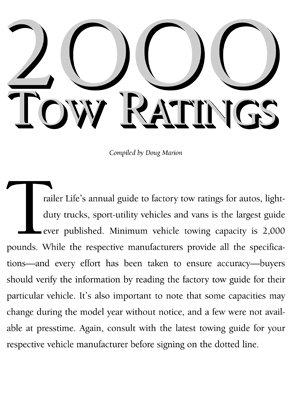 Trailer Life Towing Guide 2000